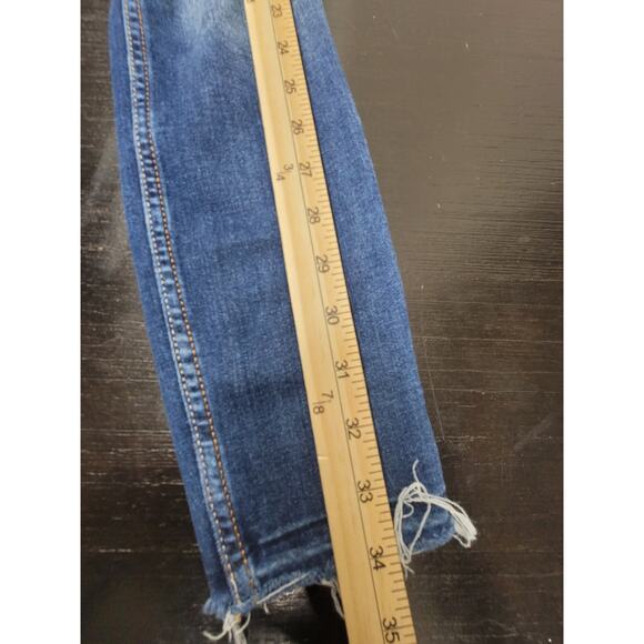 Womens Hollister Jeans Size 0 Regular High Ris Super Skinny Crop Denim - Picture 11 of 14